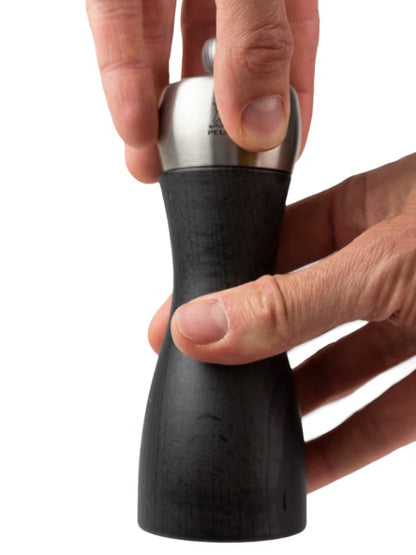Moulin à sel Fidji graphite manuel en bois et inox 15cm - Peugeot