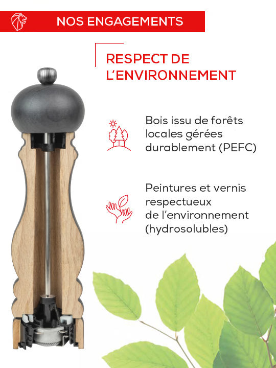 Moulin manuel en acryl et inox Daman - Peugeot