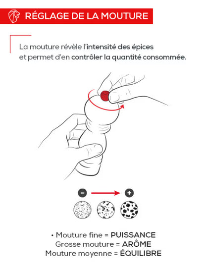 Moulin à sel Fidji graphite manuel en bois et inox 15cm - Peugeot
