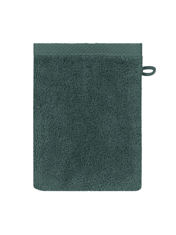 Gant de toilette Elea Crépuscule anthracite en coton 100% format 16x22 cm