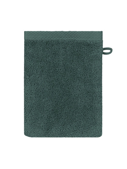 Gant de toilette Elea Crépuscule anthracite en coton 100% format 16x22 cm