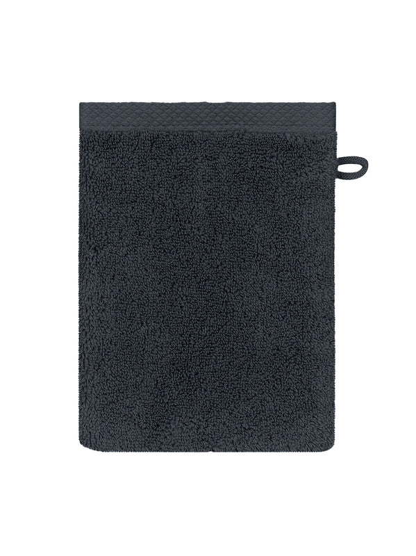 Gant de toilette en éponge 100% coton marine 16x22 cm avec attache