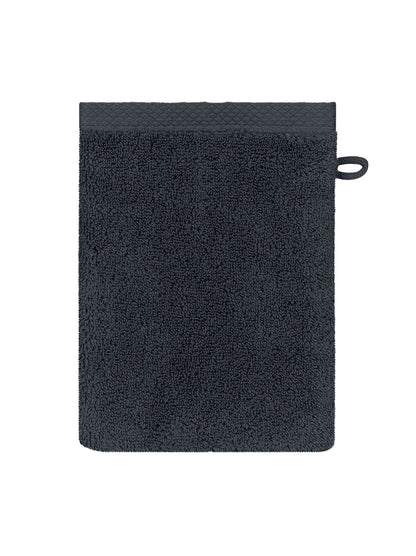Gant de toilette en éponge 100% coton marine 16x22 cm avec attache