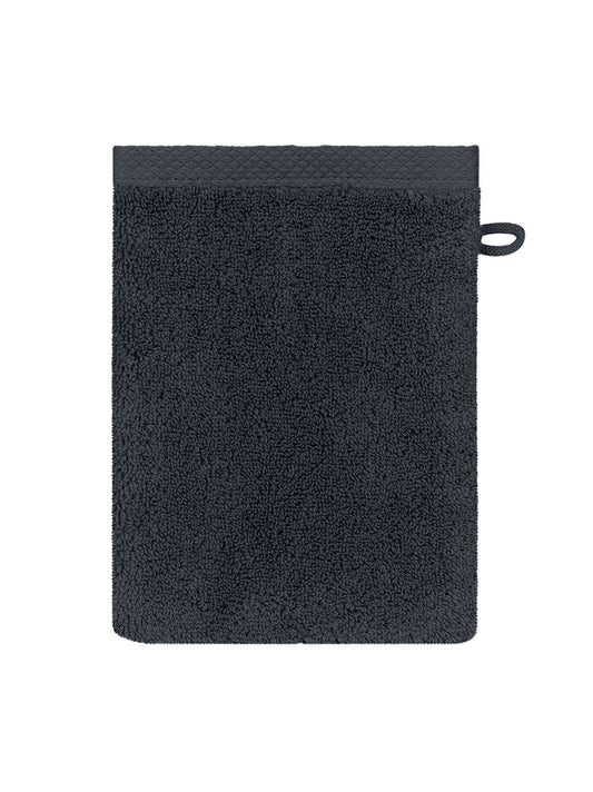 Gant de toilette en éponge 100% coton marine 16x22 cm avec attache