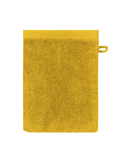 Gant de toilette Elea safran orange 16x22 cm en coton
