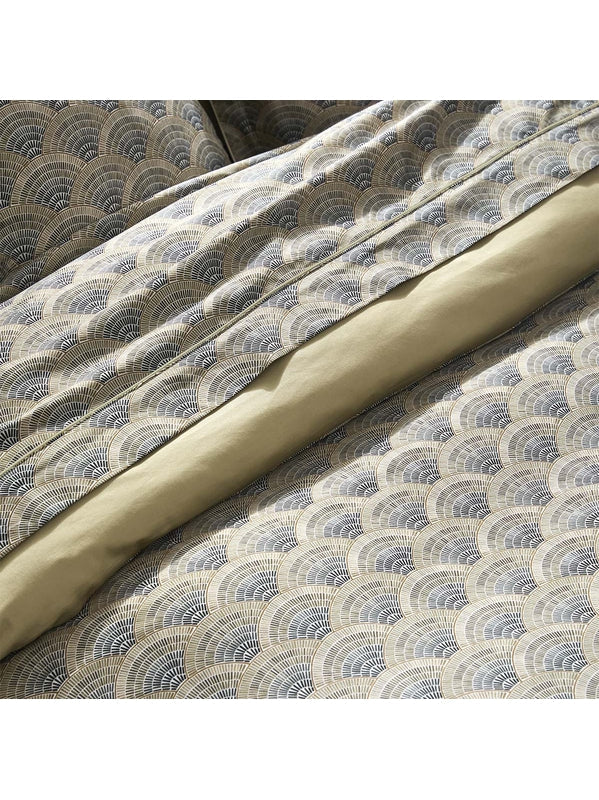 HOUSSE DE COUETTE EVENTAILS ARGILE