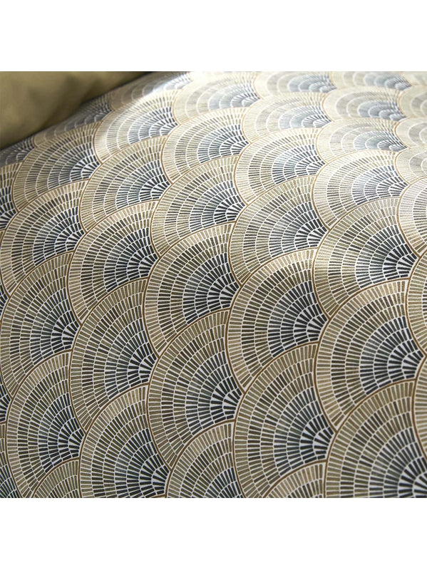 HOUSSE DE COUETTE EVENTAILS ARGILE