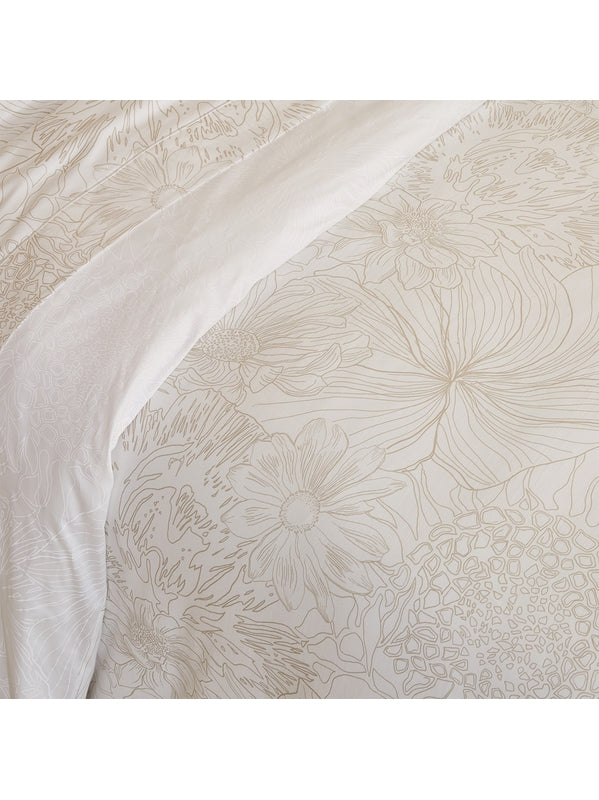 HOUSSE DE COUETTE FLOWER POWER WHITE