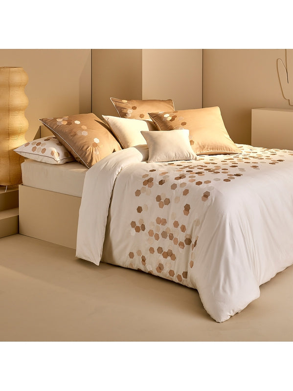 HOUSSE DE COUETTE HEXAGONES ANGORA