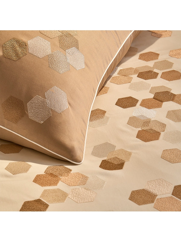 HOUSSE DE COUETTE HEXAGONES ANGORA