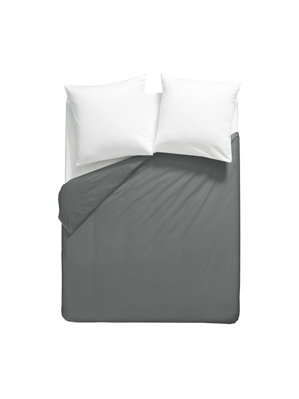 HOUSSE DE COUETTE LA PERCALE FRANCAISE ACIER