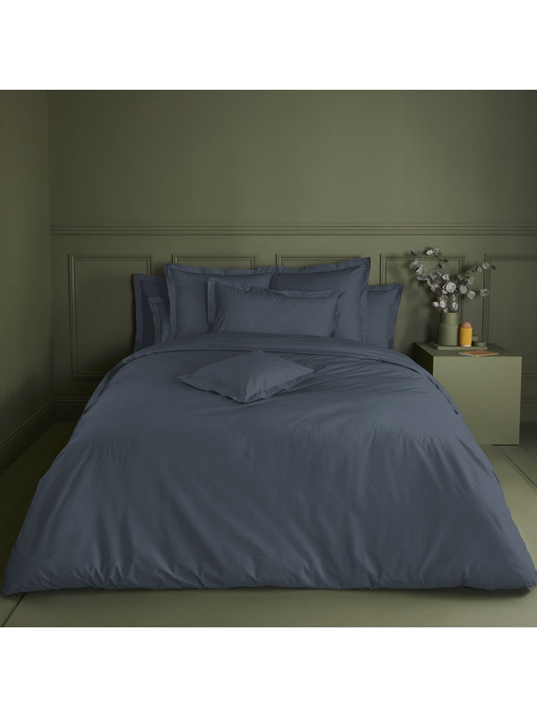HOUSSE DE COUETTE LA PERCALE FRANCAISE BLEU