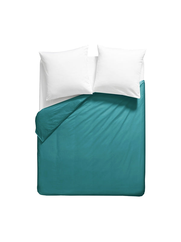 HOUSSE DE COUETTE LA PERCALE FRANCAISE EMERAUDE
