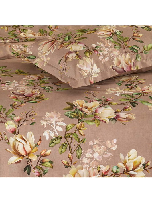 HOUSSE DE COUETTE MAGNOLIAS ROSE FUME