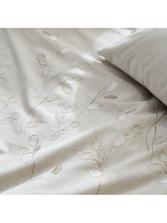 HOUSSE DE COUETTE MONNAIE DU PAPE NATUREL