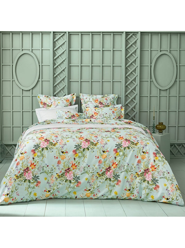 HOUSSE DE COUETTE PRIMAVERA VERT D EAU