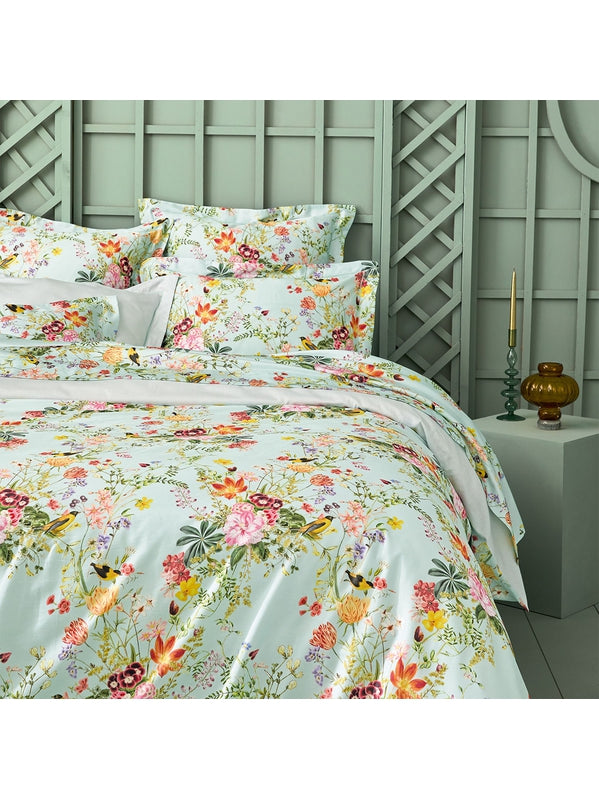 HOUSSE DE COUETTE PRIMAVERA VERT D EAU