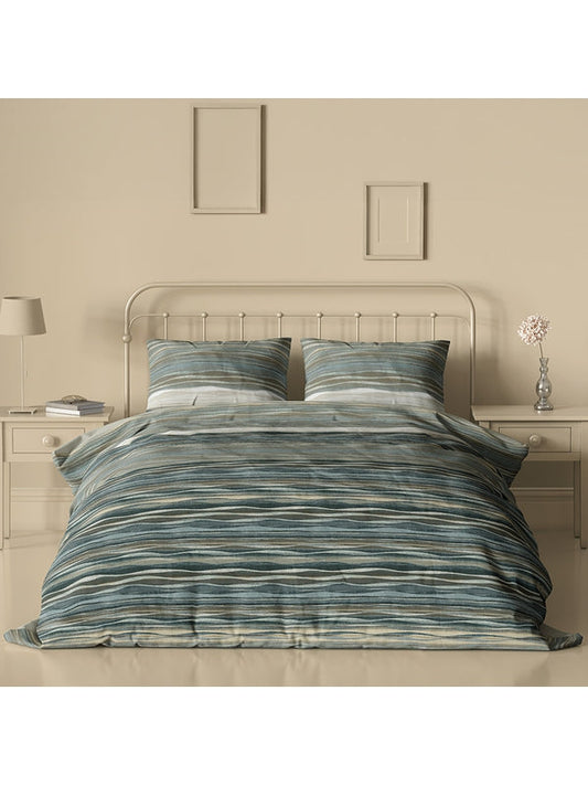 HOUSSE DE COUETTE STRATES ECUME