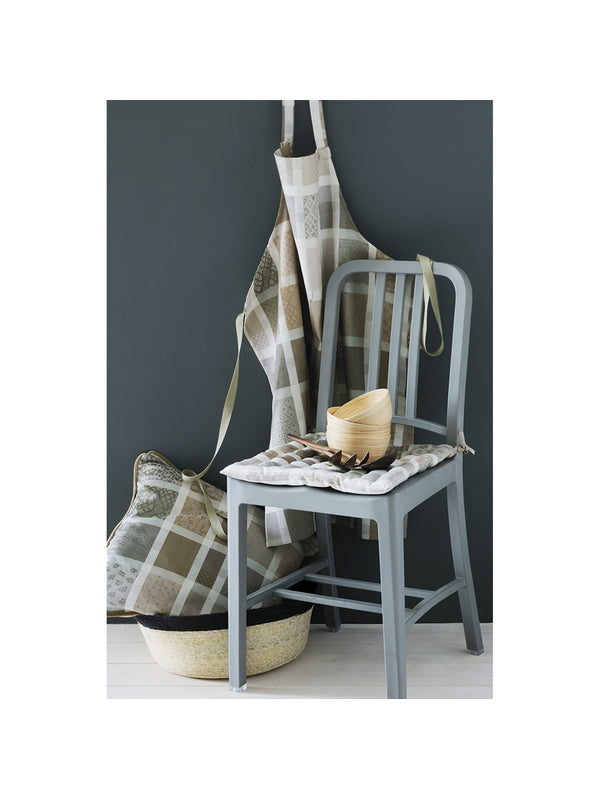 HOUSSE DE COUSSIN MILLE LADIES ARGILE