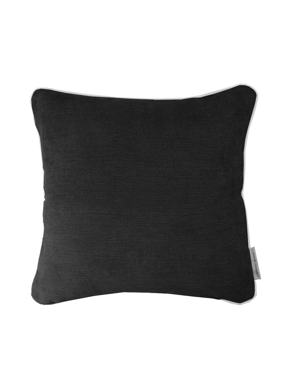 HOUSSE DE COUSSIN UNI NOIR