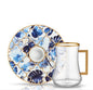 Verre a the ou expresso bleu - AOC