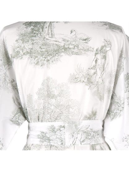KIMONO LONG POESIE VERDE