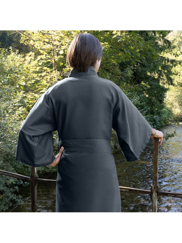 KIMONO LONG VIBRATO BLEU NUIT