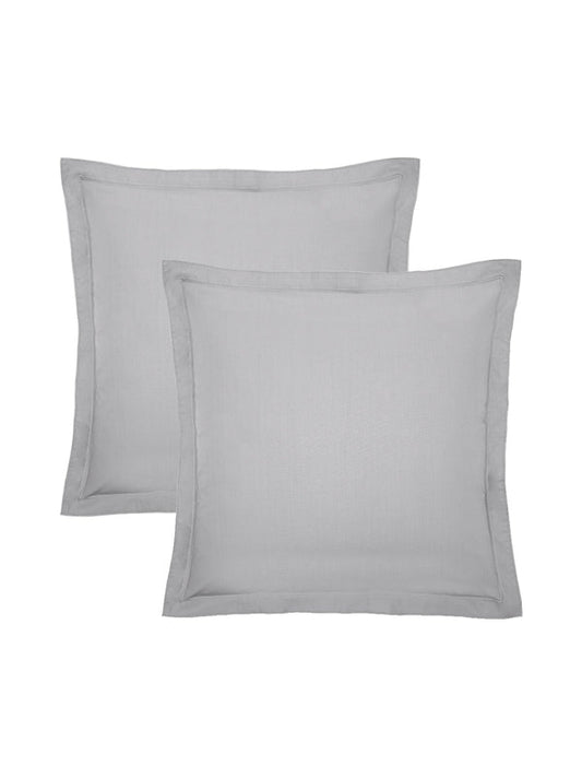 LOT DE 2 TAIES LA PERCALE FRANCAISE PLATINE