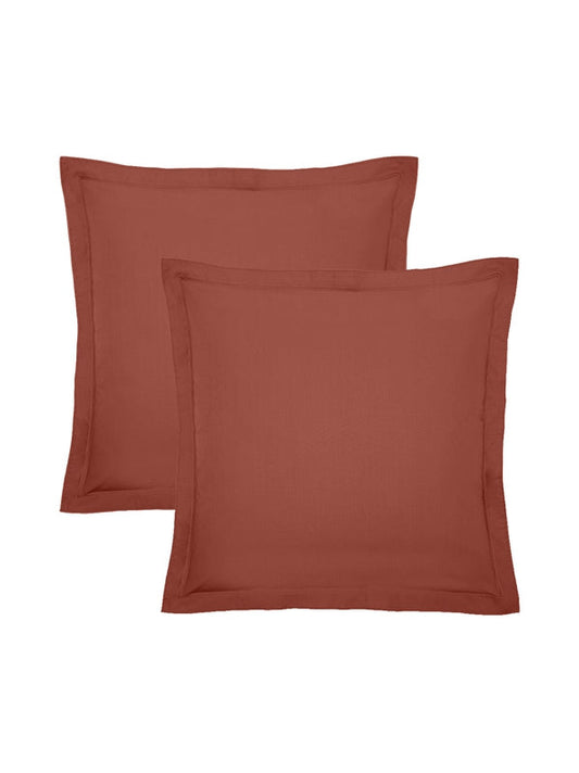 LOT DE 2 TAIES LA PERCALE FRANCAISE ROUILLE