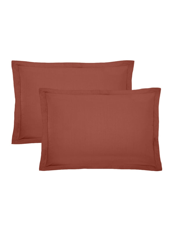 LOT DE 2 TAIES LA PERCALE FRANCAISE ROUILLE