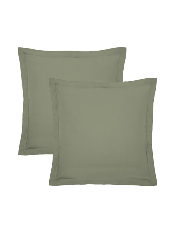 LOT DE 2 TAIES LA PERCALE FRANCAISE VERDE