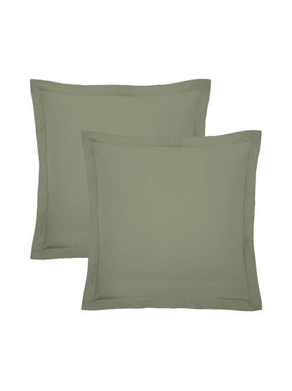 LOT DE 2 TAIES LA PERCALE FRANCAISE VERDE
