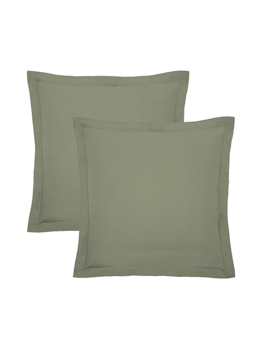 LOT DE 2 TAIES LA PERCALE FRANCAISE VERDE