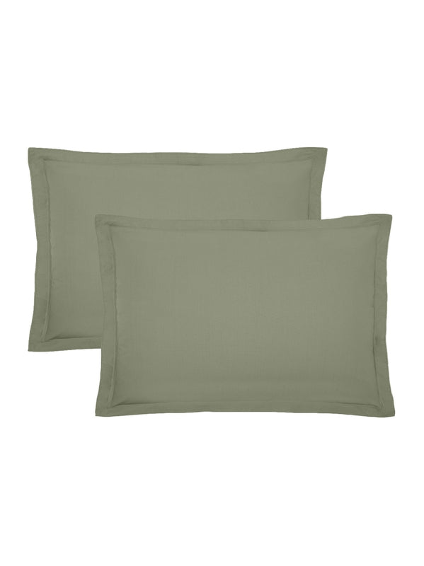 LOT DE 2 TAIES LA PERCALE FRANCAISE VERDE