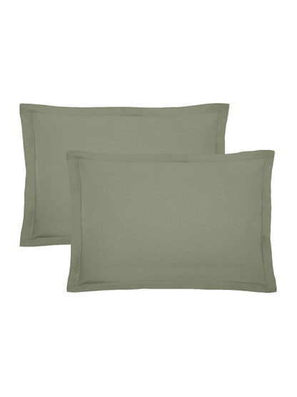 LOT DE 2 TAIES LA PERCALE FRANCAISE VERDE