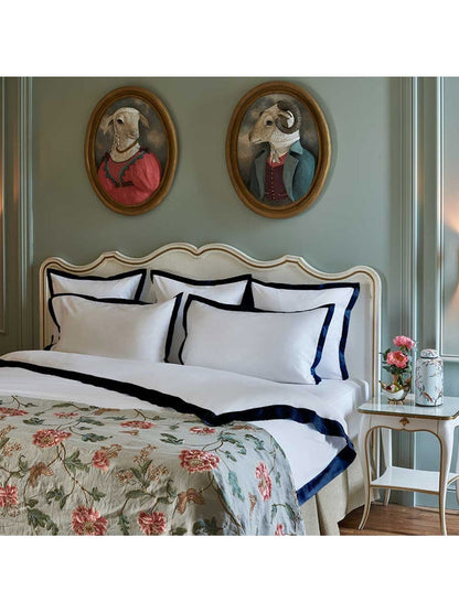 LOT DE 2 TAIES SUITE HERITAGE BLEU