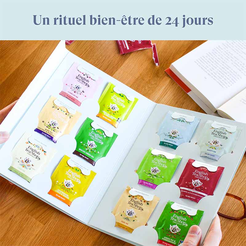 Livre de thés et infusions Bien être 24 sachets bio - English Tea Shop