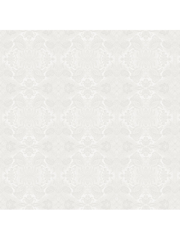 Tissu enduit Mille Isaphire blanc pour nappe sur mesure 185 cm