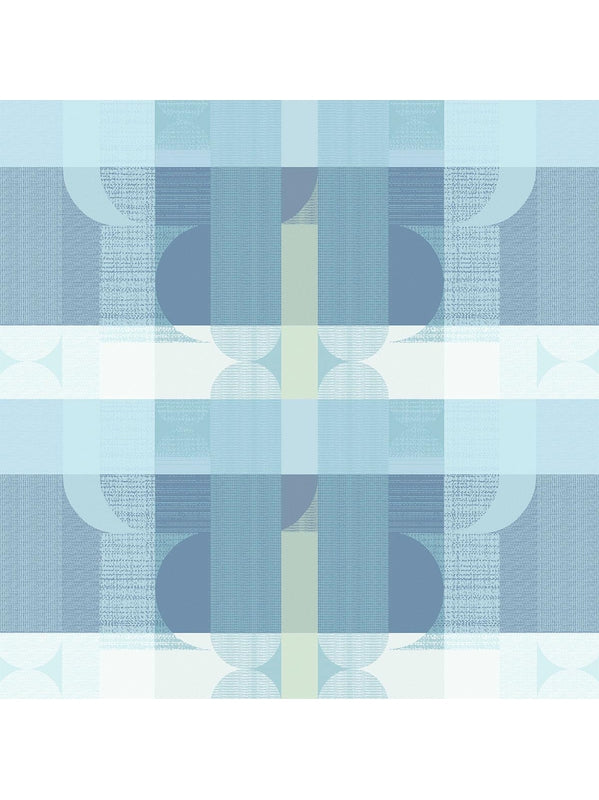 Rouleau en coton enduit motif Mille Textures bleu au format 180x2000 cm