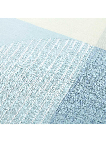 Rouleau en coton enduit motif Mille Textures bleu au format 180x2000 cm