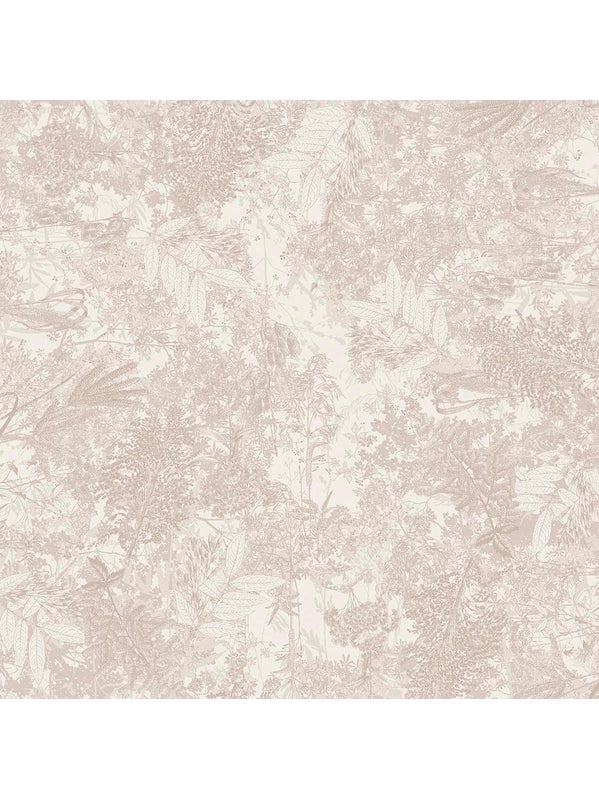 Nappe sur mesure beige esprit jardins en coton, finition ourlets standards