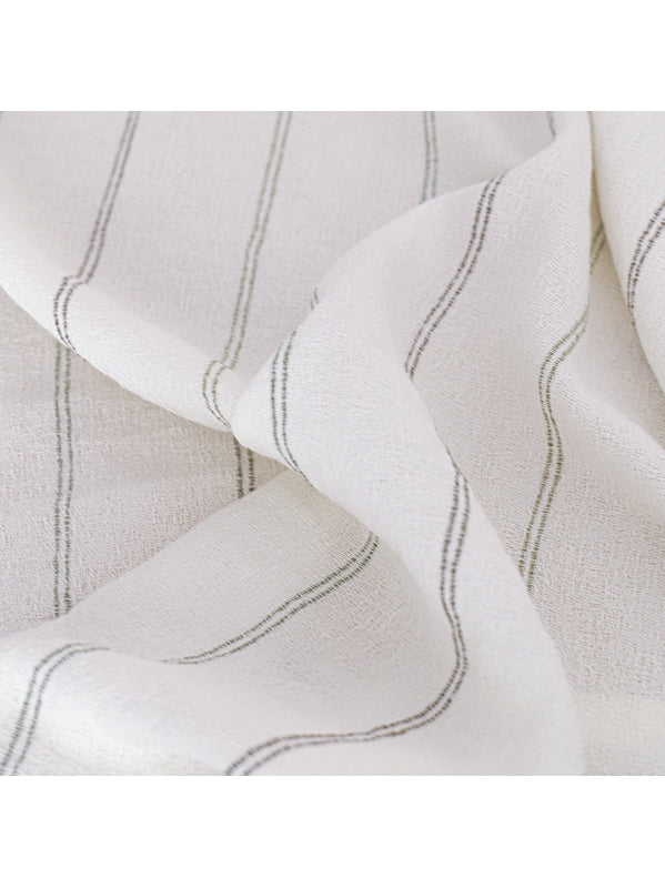 Nappe 160x160 en coton lavé blanc, aspect légèrement froissé esprit lin