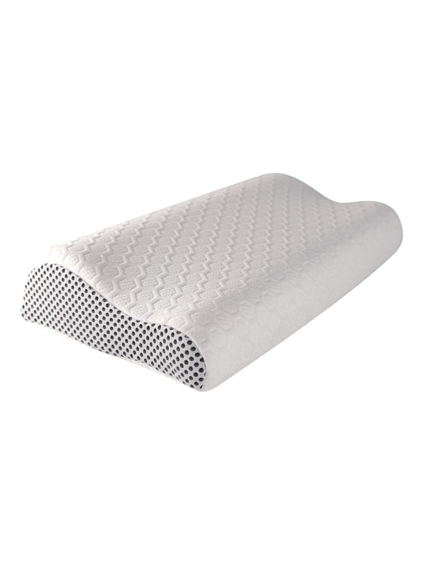 Oreiller Memoergo respirant en mémoire de forme 30x60 avec housse zippée amovible