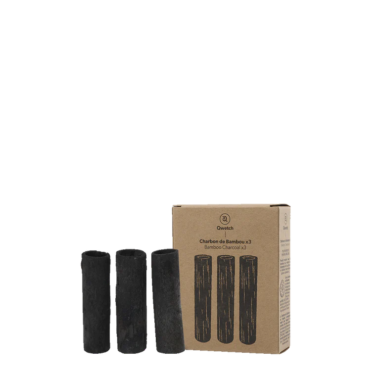 Lot de 3 Charbon de Bambou pour bouchon infuseur - Qwetch