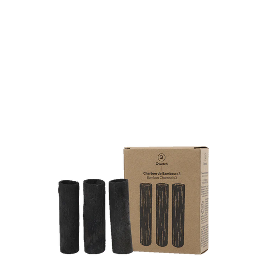 Lot de 3 Charbon de Bambou pour bouchon infuseur - Qwetch