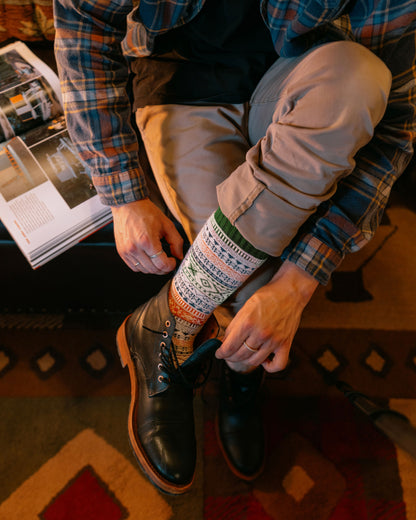 Chaussettes Arne Viking Nordic Socks - Polar Star, détail