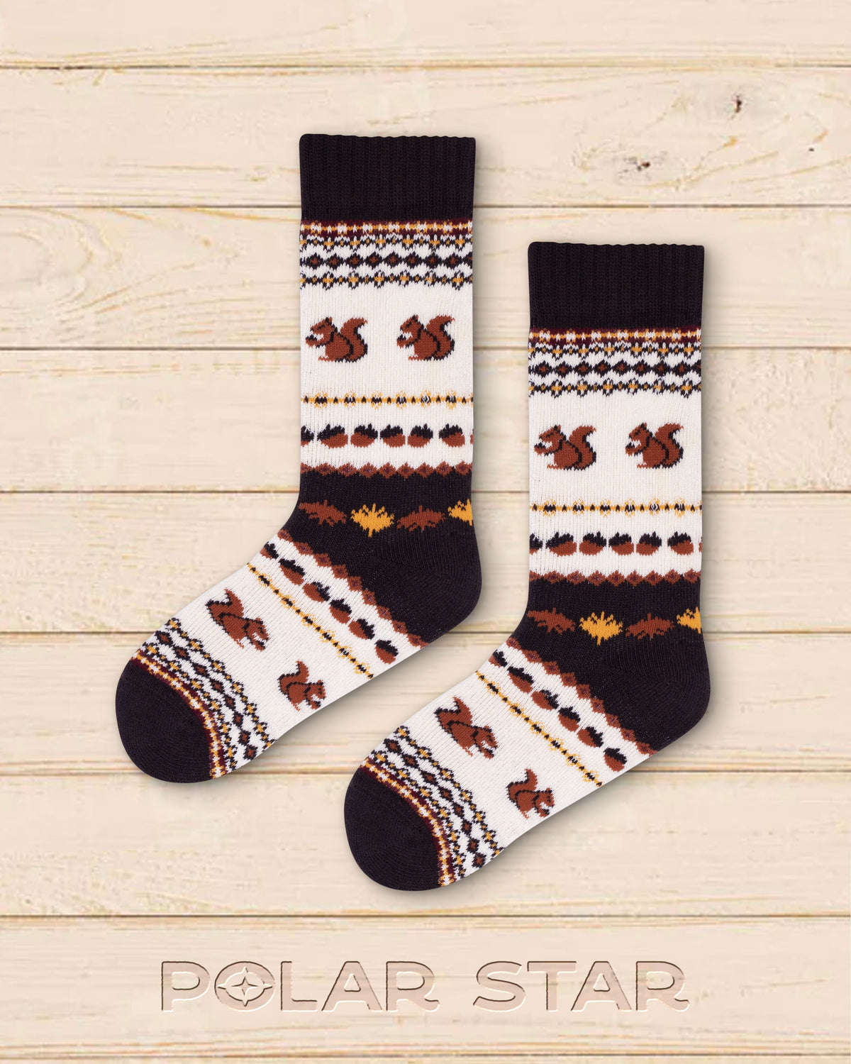 Chaussettes Ekorn Squirrel Nordic Socks - Polar Star