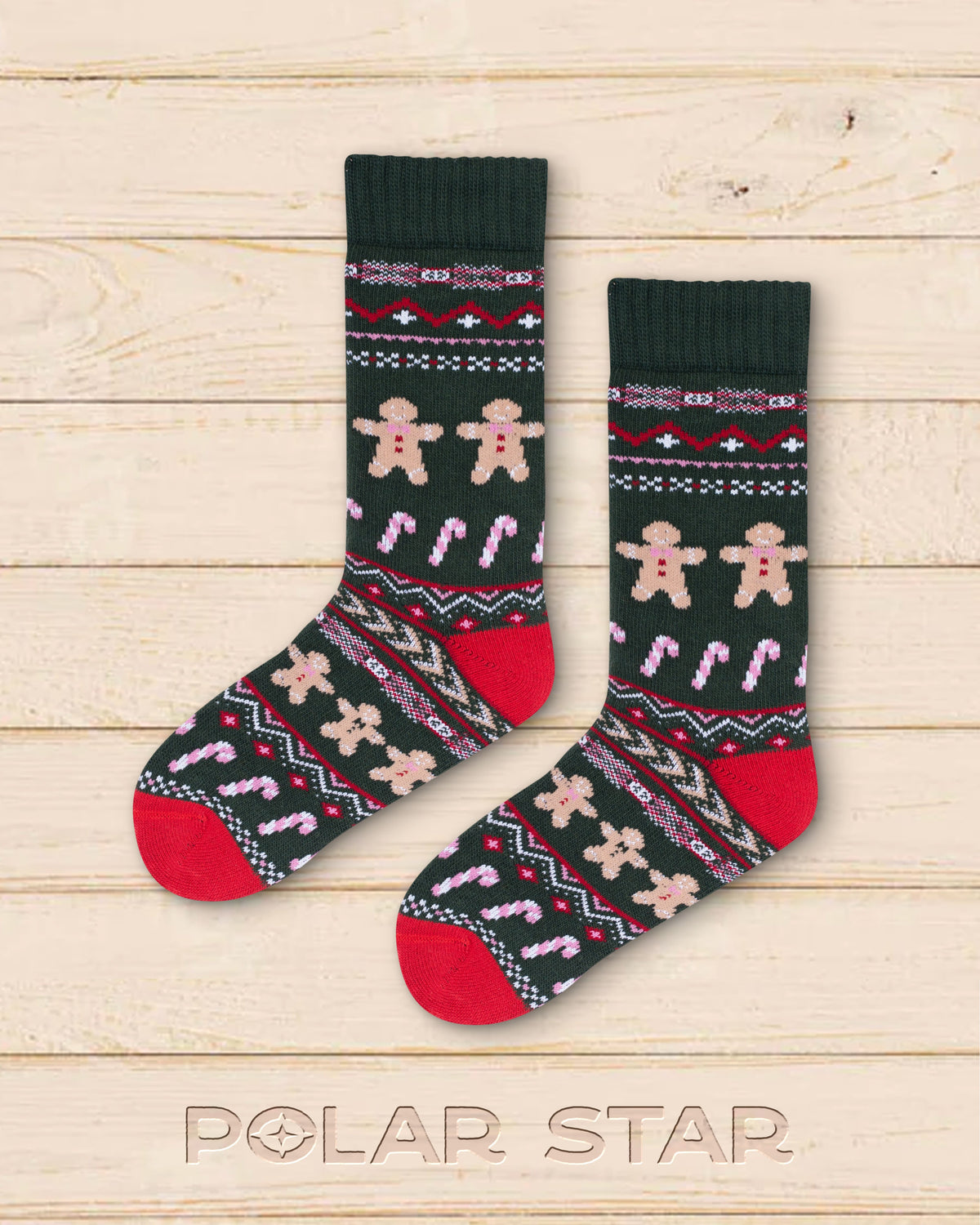 Chaussettes Honninka Gingerbread Nordic Socks - Polar Star