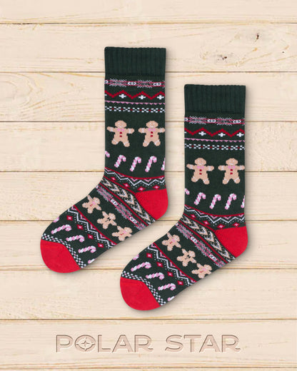 Chaussettes Honninka Gingerbread Nordic Socks - Polar Star