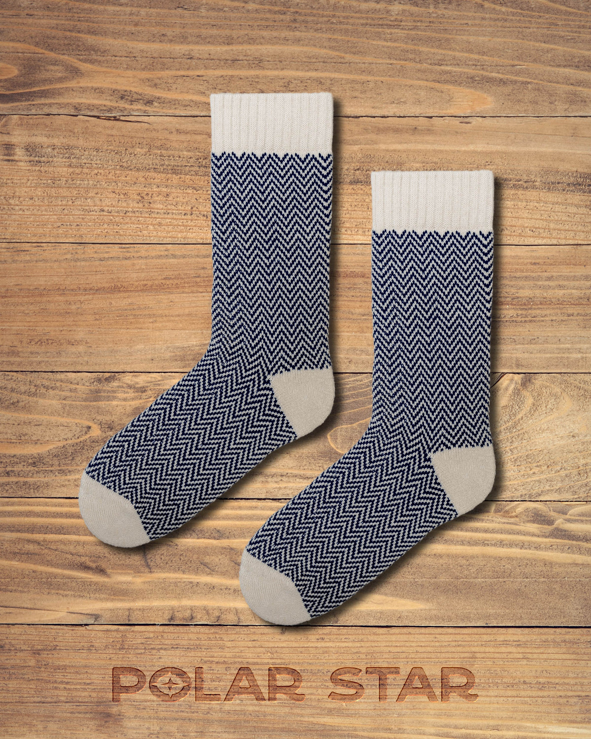 Chaussettes Magnus Chevron Nordic Socks - Polar Star